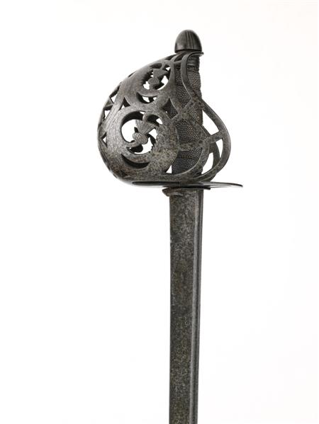 Appraisal: A late th century Military Basket Hilted Backsword of the