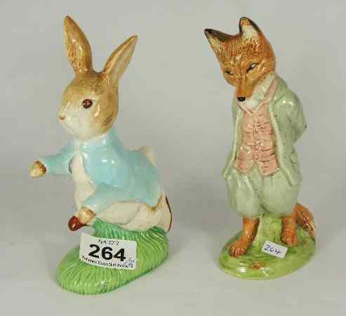 Appraisal: Royal Albert Beatrix Potter Figure Foxy Whiskered Gentleman and Beswick