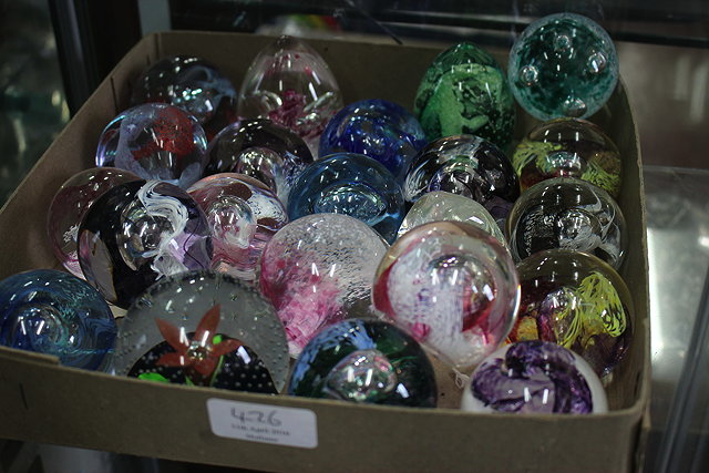 Appraisal: A GROUP OF SMALL CAITHNESS GLASS PAPERWEIGHTS to include 'Pebbles'