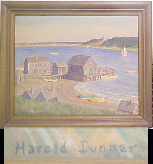 Appraisal: Harold C Dunbar American - oil on board View of