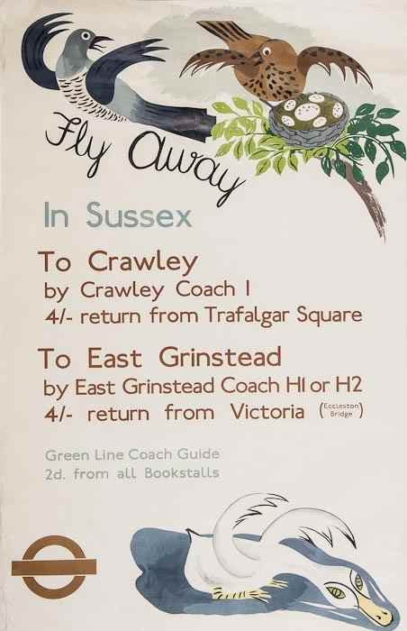 Appraisal: SWANWICK Betty RA FLY AWAY IN SUSSEX lithograph in colours