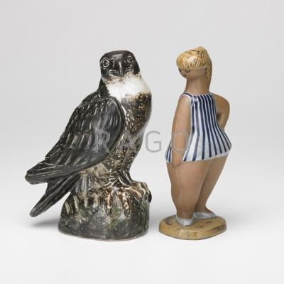 Appraisal: KNUD KYHN LISA LARSEN Royal Copenhagen Falcon by Khyne marked