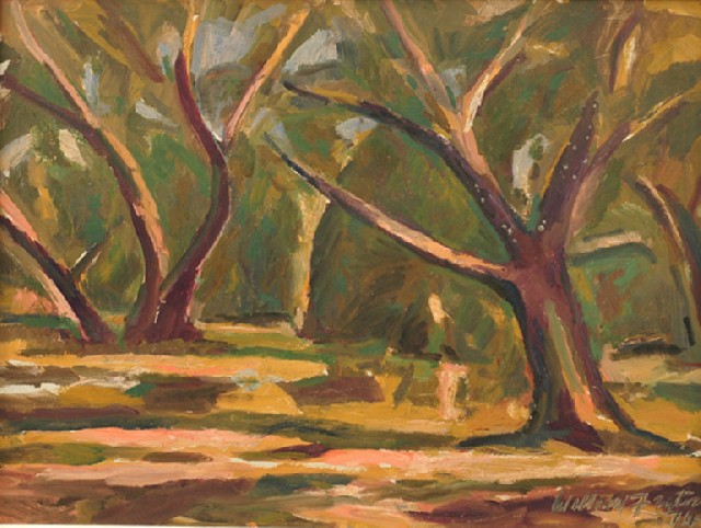 Appraisal: William Frater - Landscape with Trees oil on board signed