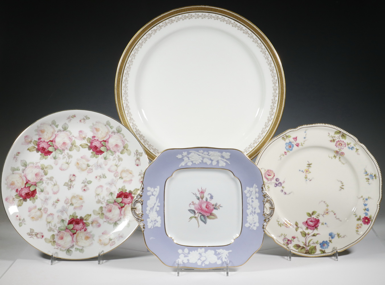 Appraisal: CHINA PLATTERS Collection of Fine China Plates and Platters incl