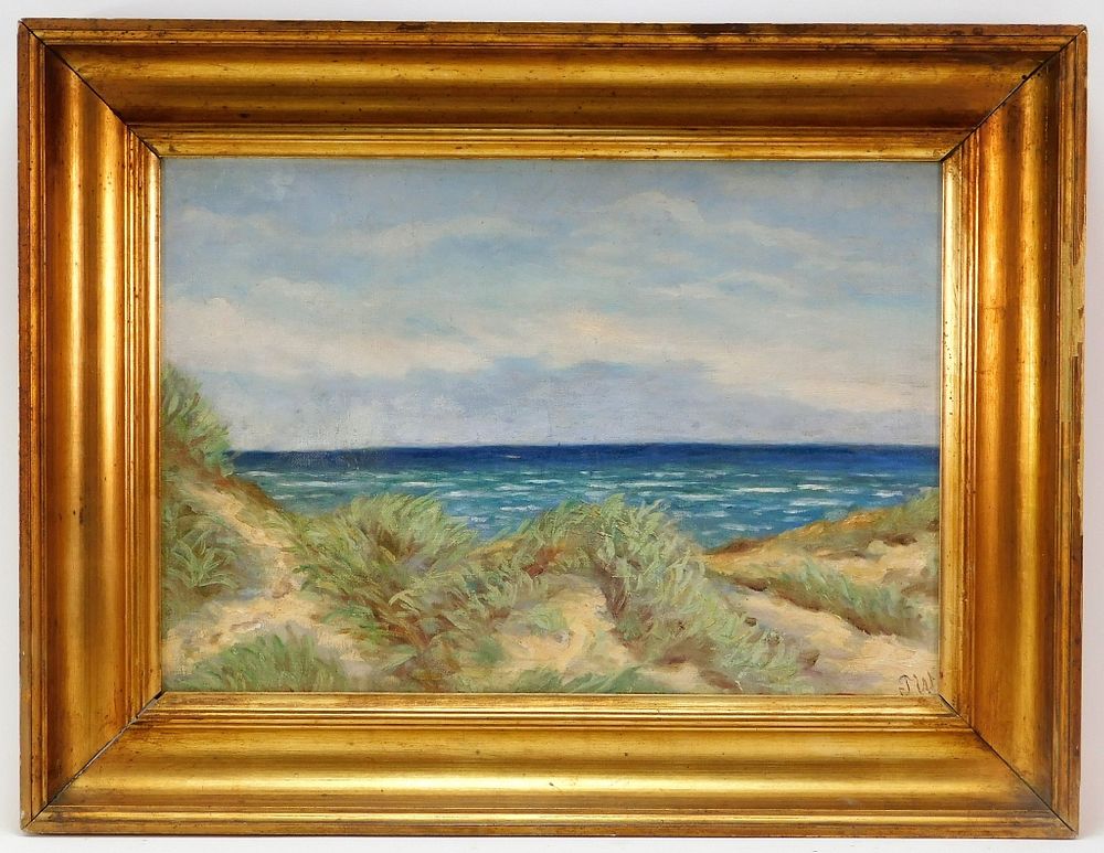 Appraisal: American Plein Air Coastal Beach O C Painting United States