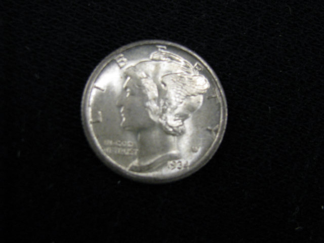 Appraisal: -D Mercury Head Dime gem uncirculated