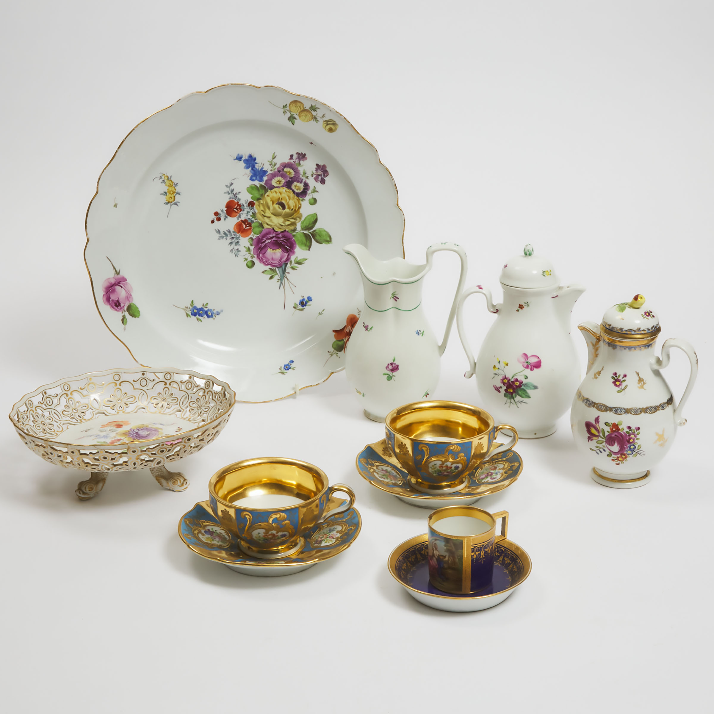 Appraisal: Group of Meissen and Vienna Porcelain late th th century