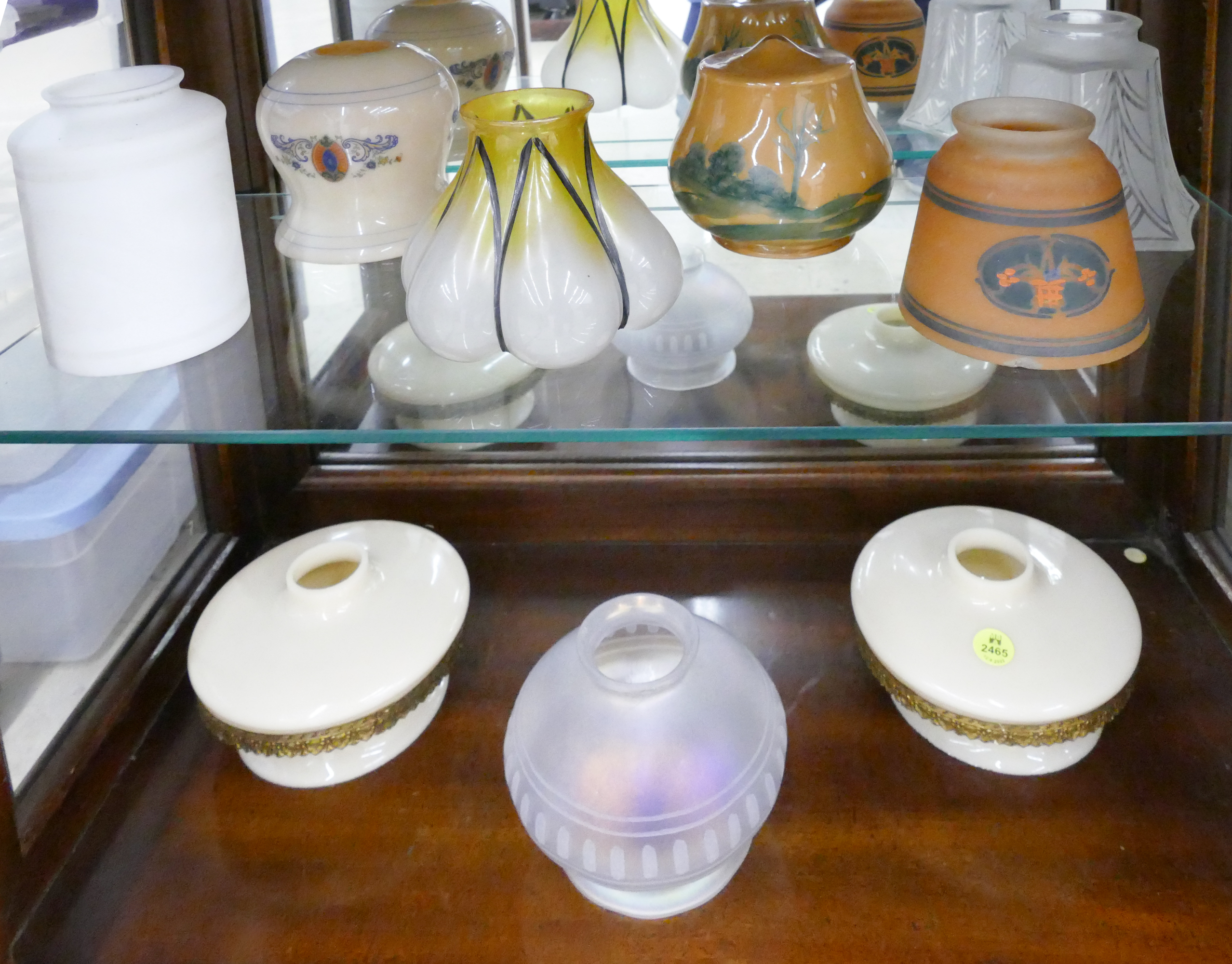 Appraisal: pc Vintage Glass Small Lamp Shades- Steuben Etc- '' each