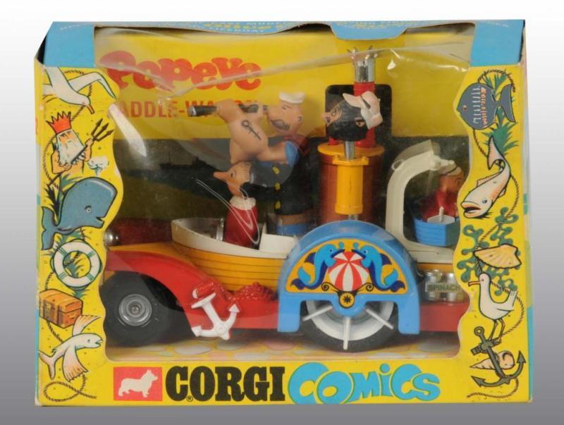 Appraisal: Corgi No Popeye Paddle Wagon Die-Cast Toy Description Circa to