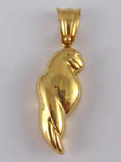 Appraisal: A yellow metal tests carat gold pendant charm designed as