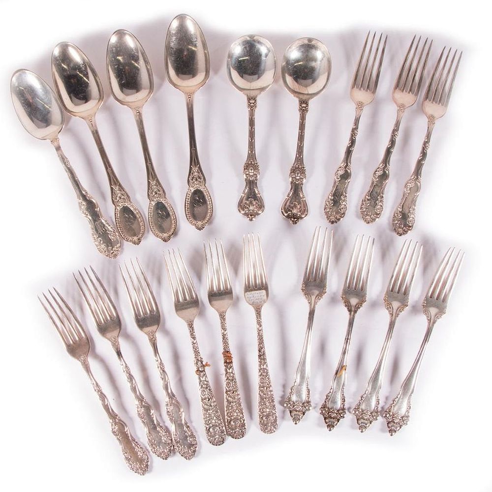 Appraisal: Mixed Sterling Group of Flatware Mixed lot of Sterling Flatware