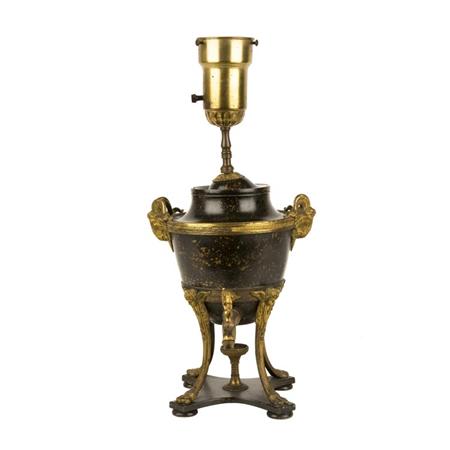 Appraisal: Continental Neoclassical Style Gilt-Metal and Faux Painted Hot Water Urn