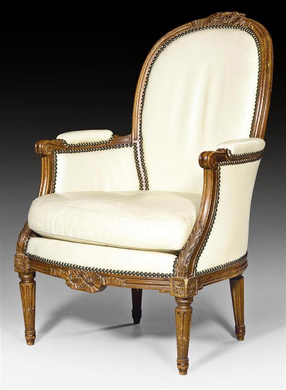 Appraisal: BERGERE Louis XVI stamped E MEUNIER Etienne Meunier active in