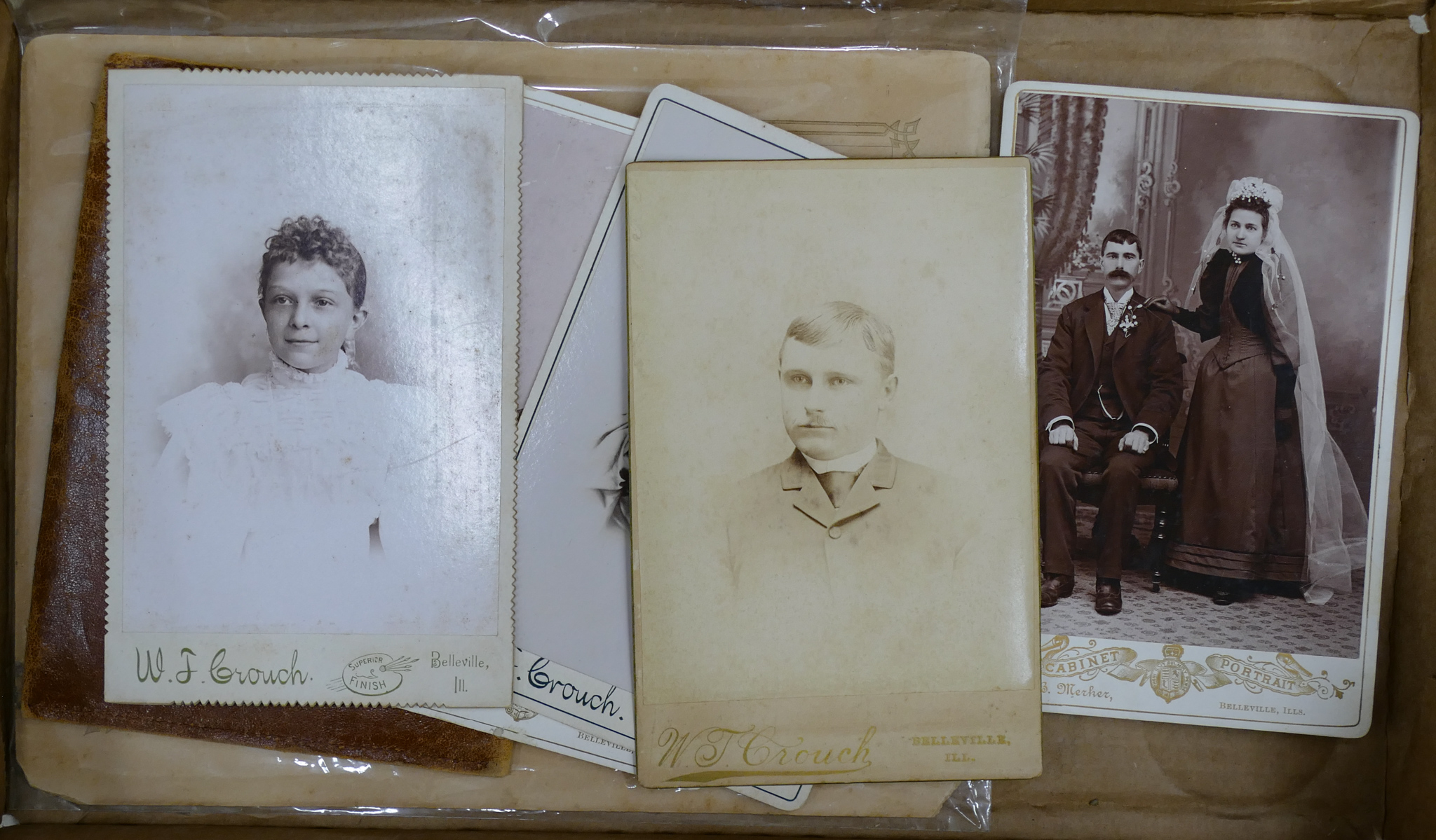 Appraisal: Box Antique Cabinet Cards Etc