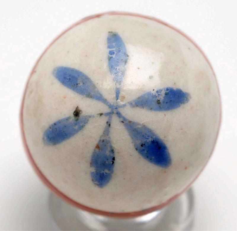 Appraisal: Pinwheel China Marble Description Great example of a glazed pinwheel