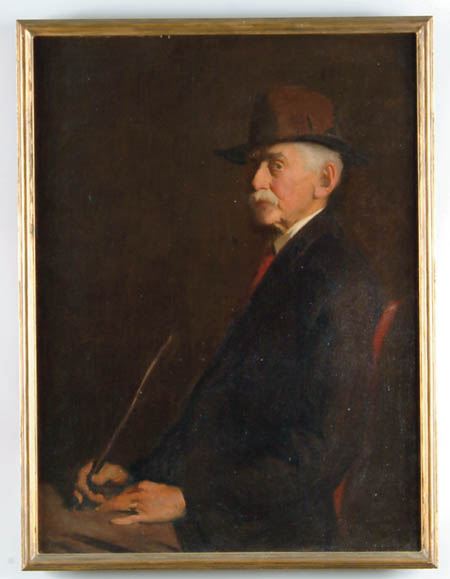 Appraisal: WILL ROWLAND DAVIS American - PORTRAIT OF ARTIST S FATHER