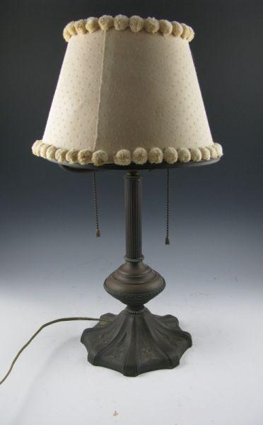 Appraisal: Arts Crafts Style Table Lamp attractive base shade with applied