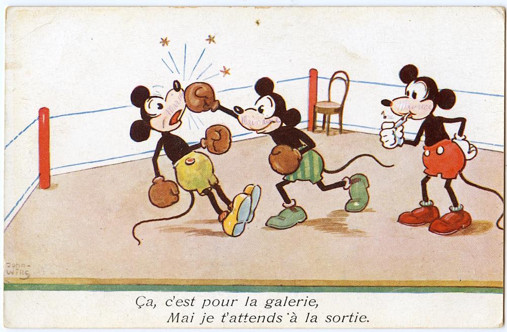 Appraisal: ANTIQUE VINTAGE RARE POSTCARD MICKEY MOUSE DISNEYThe dimensions of an