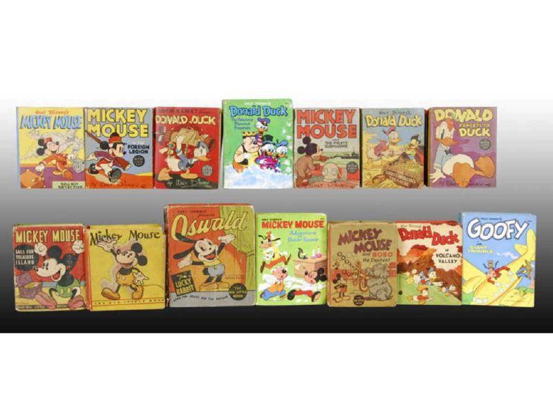 Appraisal: Lot of Walt Disney Big Little Books Description Includes ''Mickey