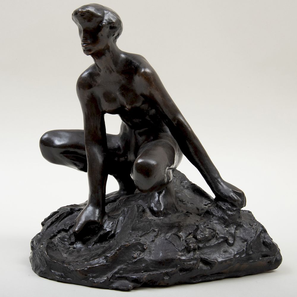 Appraisal: After Auguste Rodin - Baigneuse Accroupie After Auguste Rodin -