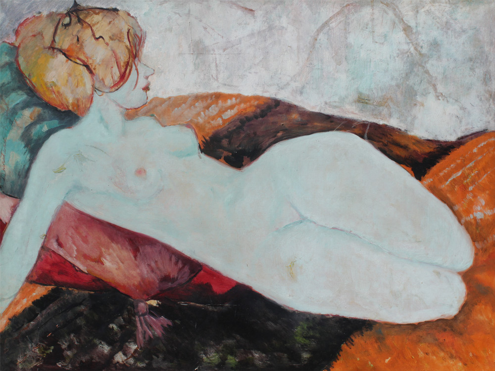 Appraisal: KUZULKA Kierstead American - ''Nude'' Oil Masonite '' x ''