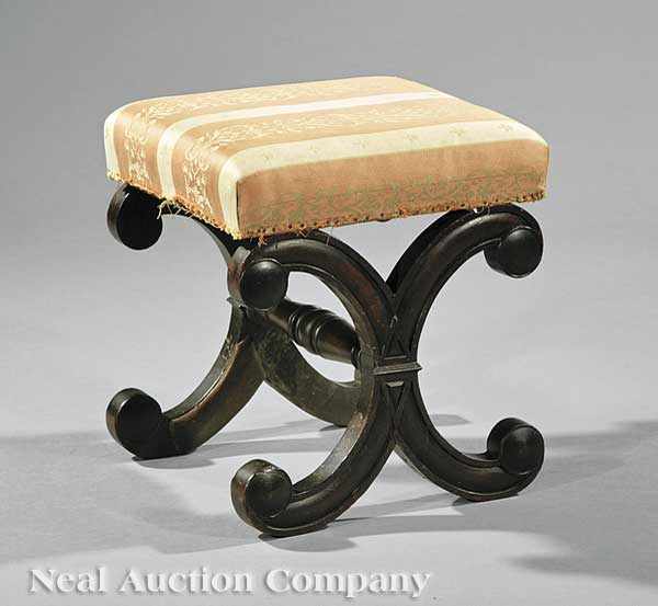 Appraisal: A Good American Classical Mahogany Footstool early th c Baltimore