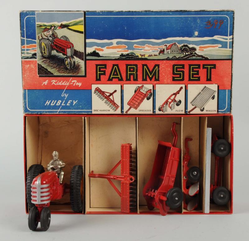 Appraisal: Boxed Hubley Kiddie Toy Farm Set The original box has