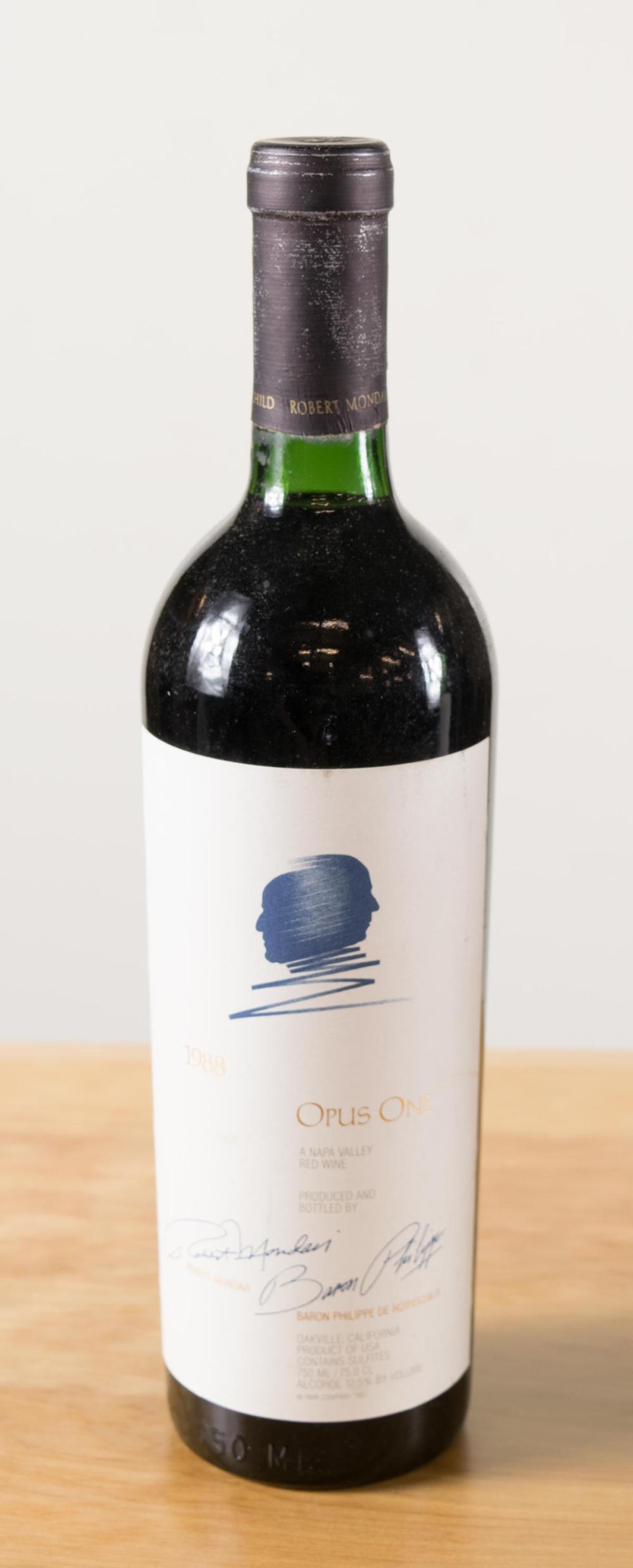 Appraisal: BOTTLE OF OPUS ONE red Bordeaux blend wine Baron Philippe