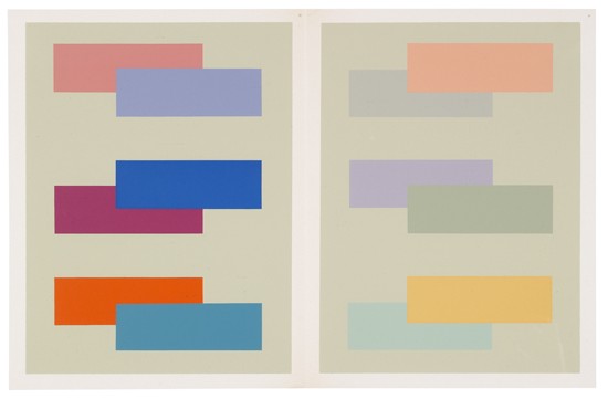 Appraisal: ALBERS JOSEF The Interaction of Color color screenprints x mm