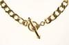 Appraisal: NECKLACE - Heavy K yellow gold square link chain with