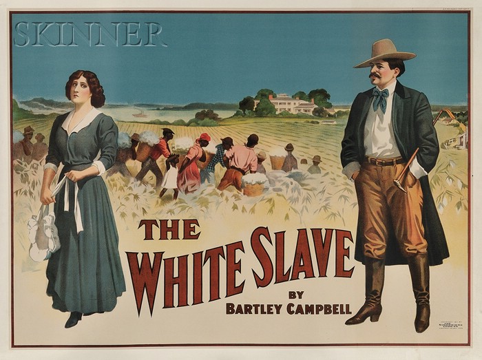 Appraisal: American School th Century The White Slave Identified within the