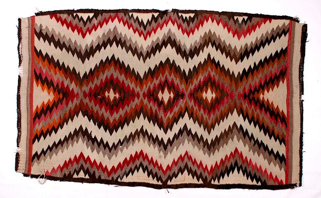 Appraisal: Navajo Old Crystal Eye Dazzler Trade Rug c This is