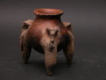 Appraisal: Pre-Columbian Painted Pot Originally purchased from Sam Hilu Primative Arts