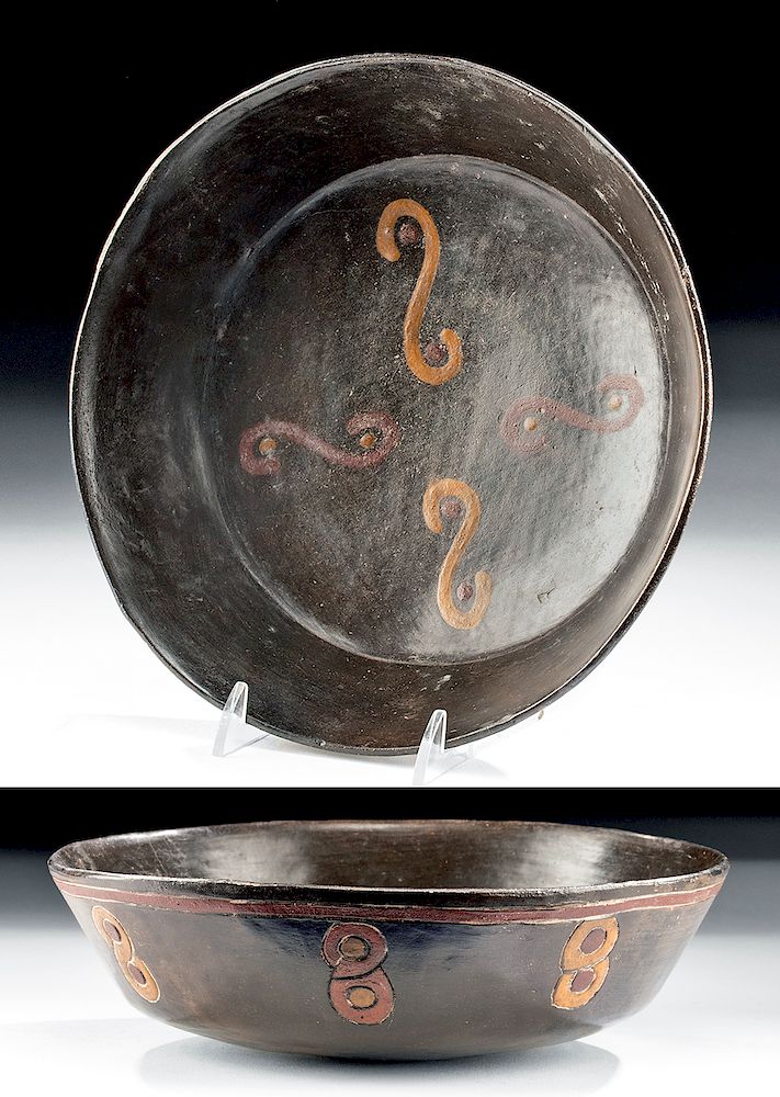 Appraisal: Paracas Polychrome Bowl - Zoomorphic Eyes Pre-Columbian south coast of