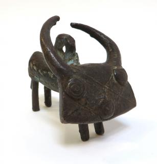 Appraisal: African Antelope Bronze Figure African Antelope Bronze Figure A th