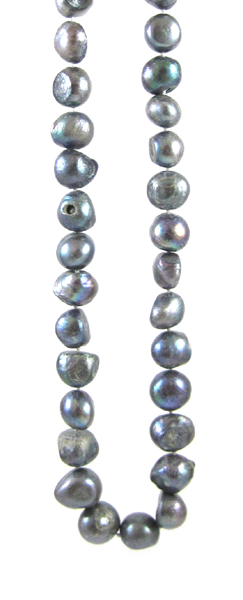 Appraisal: OPERA LENGTH VIOLET-GREY PEARL NECKLACE measuring inches in length and