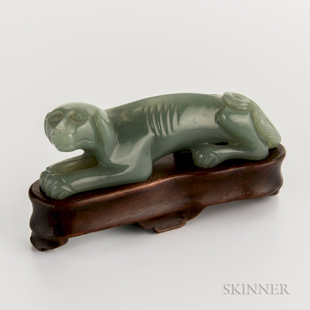 Appraisal: Jade Figure of a Dog Jade Figure of a Dog