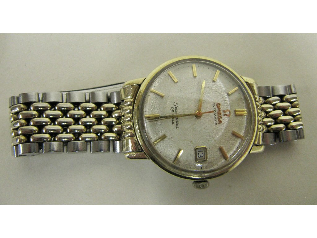 Appraisal: Gents Omega automatic Seamaster De Ville with silver dial gilt