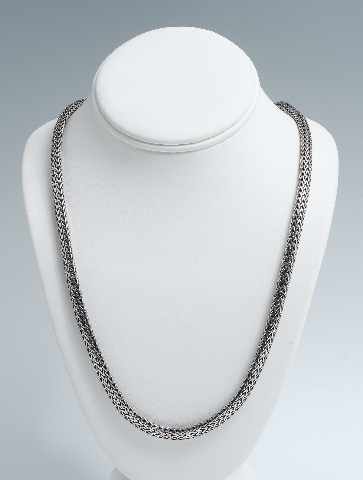 Appraisal: JOHN HARDY '' WHEAT CHAIN NECKLACE Classic John Hardy sterling