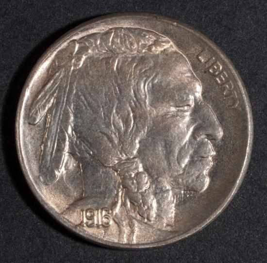 Appraisal: Three United States Indian head type nickel five-cent pieces AU-