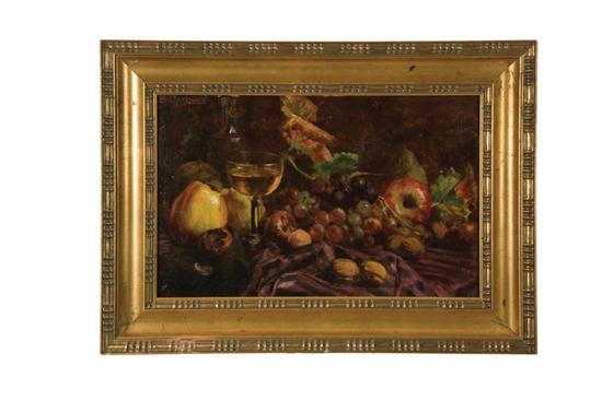 Appraisal: STILL LIFE BY EMIL JACQUES BELGIUM INDIANA - Oil on