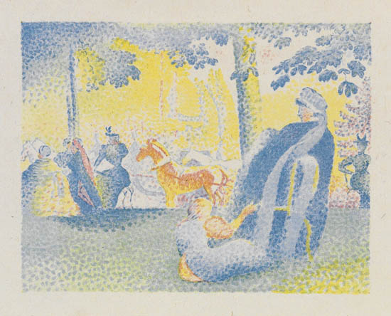 Appraisal: HENRI EDMOND CROSS Les Champs lys es Color lithograph on