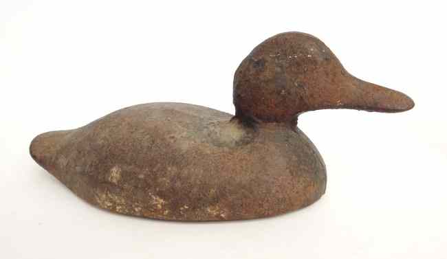 Appraisal: Cast iron decoy '' Length '' Ht