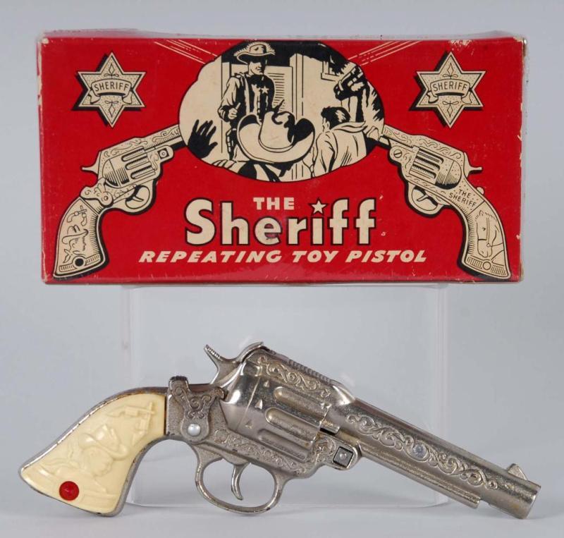 Appraisal: The Sheriff Cap Gun Description Includes box Toy Excellent Box