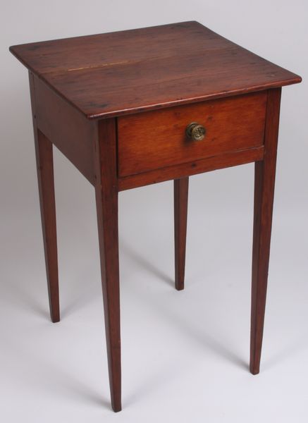 Appraisal: Early th Century pine single drawer stand x x Good