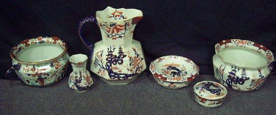 Appraisal: A quantity of Mason's Ironstone toilet wares various