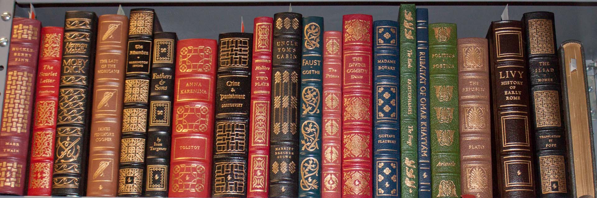 Appraisal: Literature Classics Twenty-one Easton Press titles all bound in full