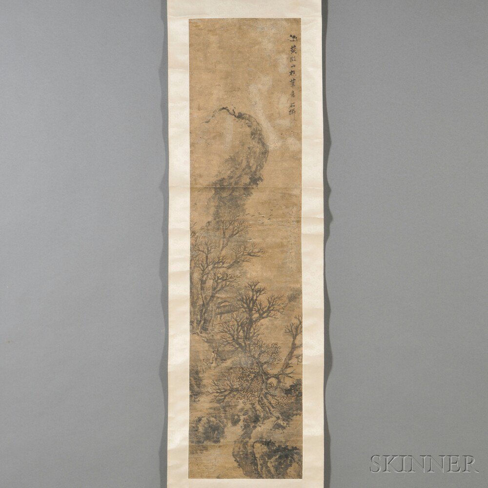 Appraisal: Hanging Scroll China ink and color on paper in the