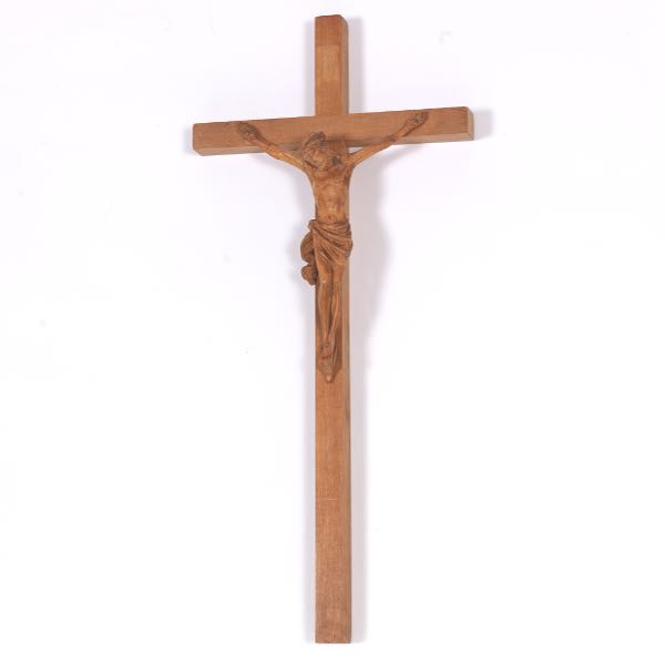 Appraisal: FINELY CARVED BOXWOOD CRUCIFIX x x Finely carved boxwood th