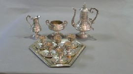 Appraisal: A fifteen piece Austro Hungarian coffee service